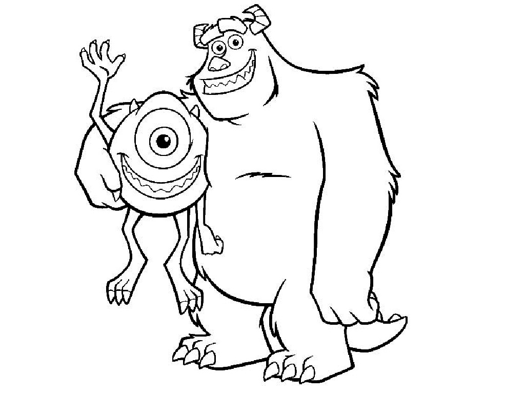 monsters inc coloring pages sully