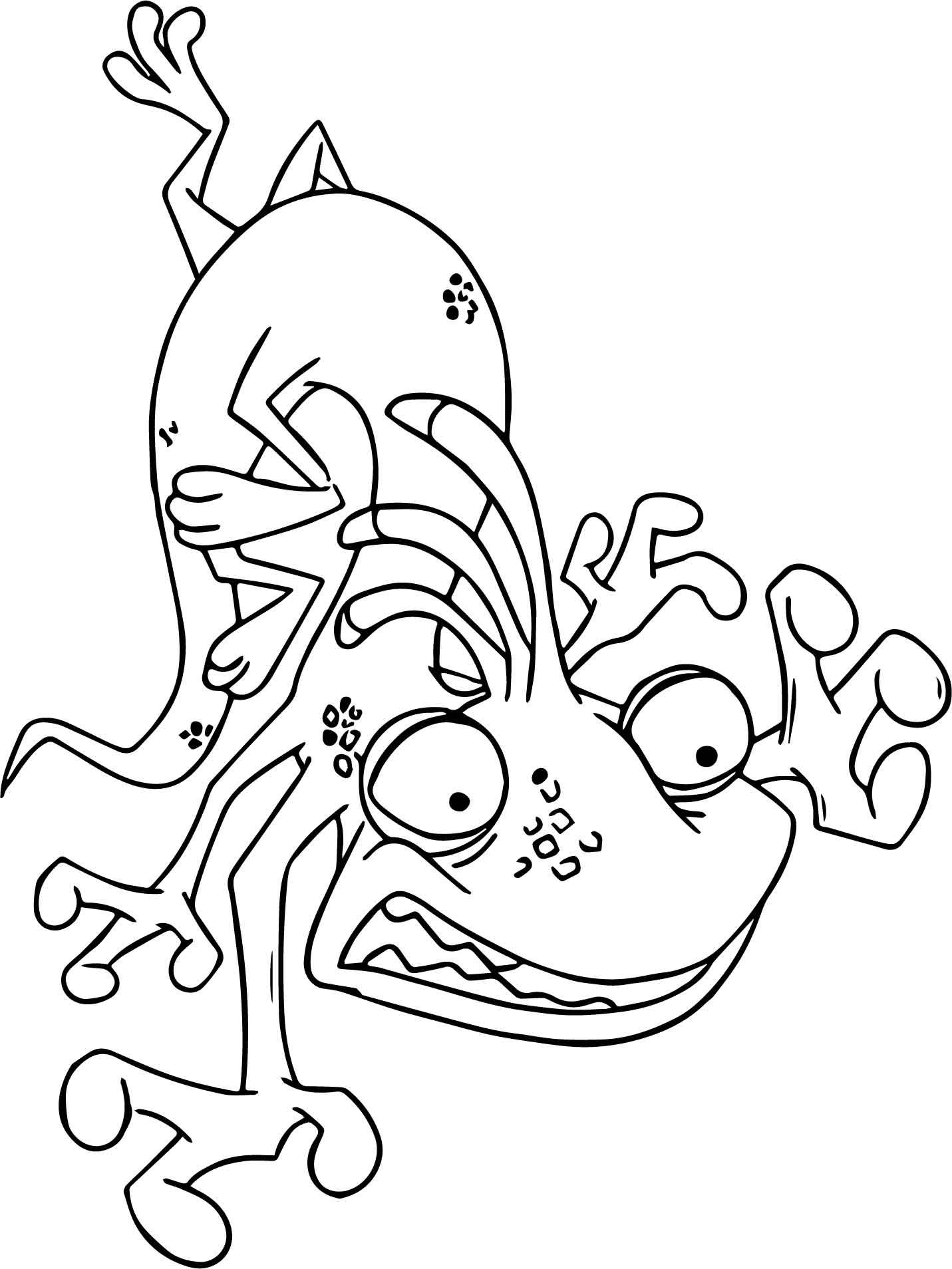 randall monsters inc coloring pages