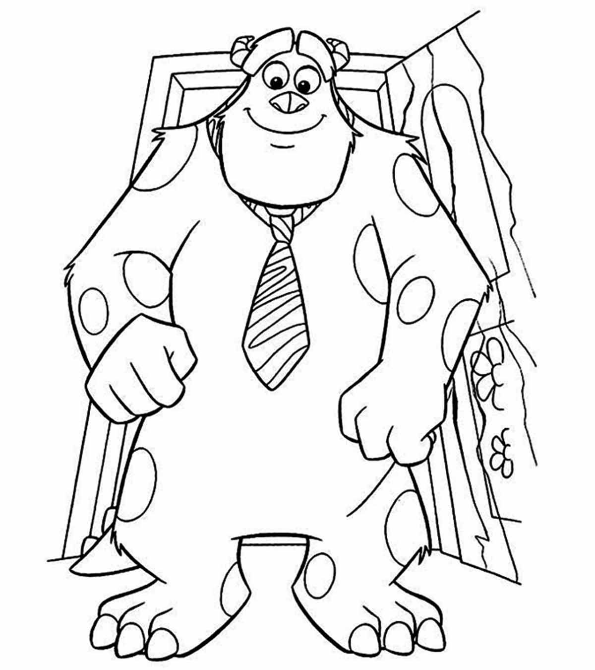 sully monsters inc coloring pages