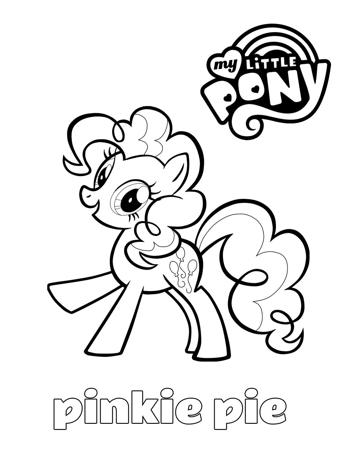 my little pony coloring pages pinkie pie