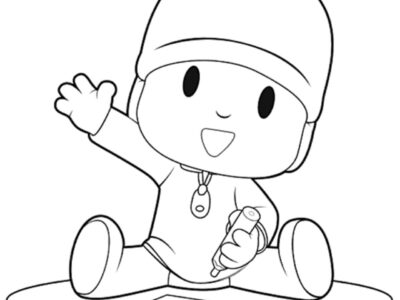 pocoyo coloring pages color guide