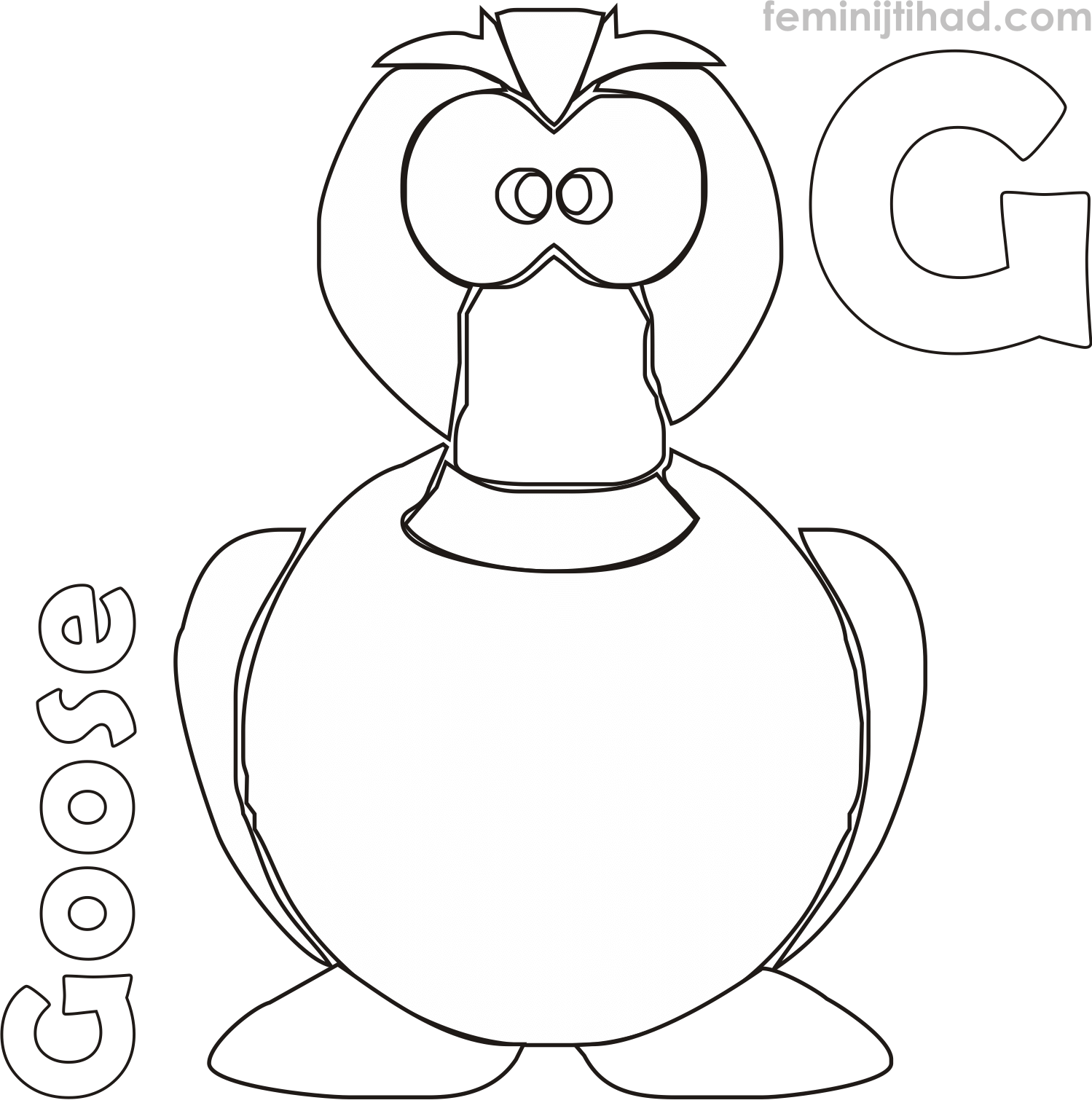 Goose Coloring Pages PDF - Coloringfolder.com