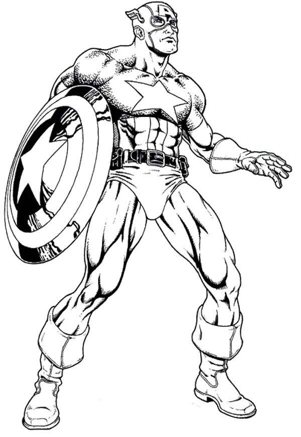 generic superhero coloring pages