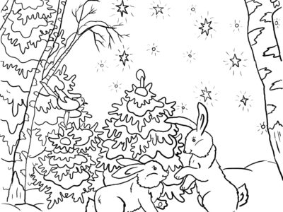 enchanted forest coloring pages