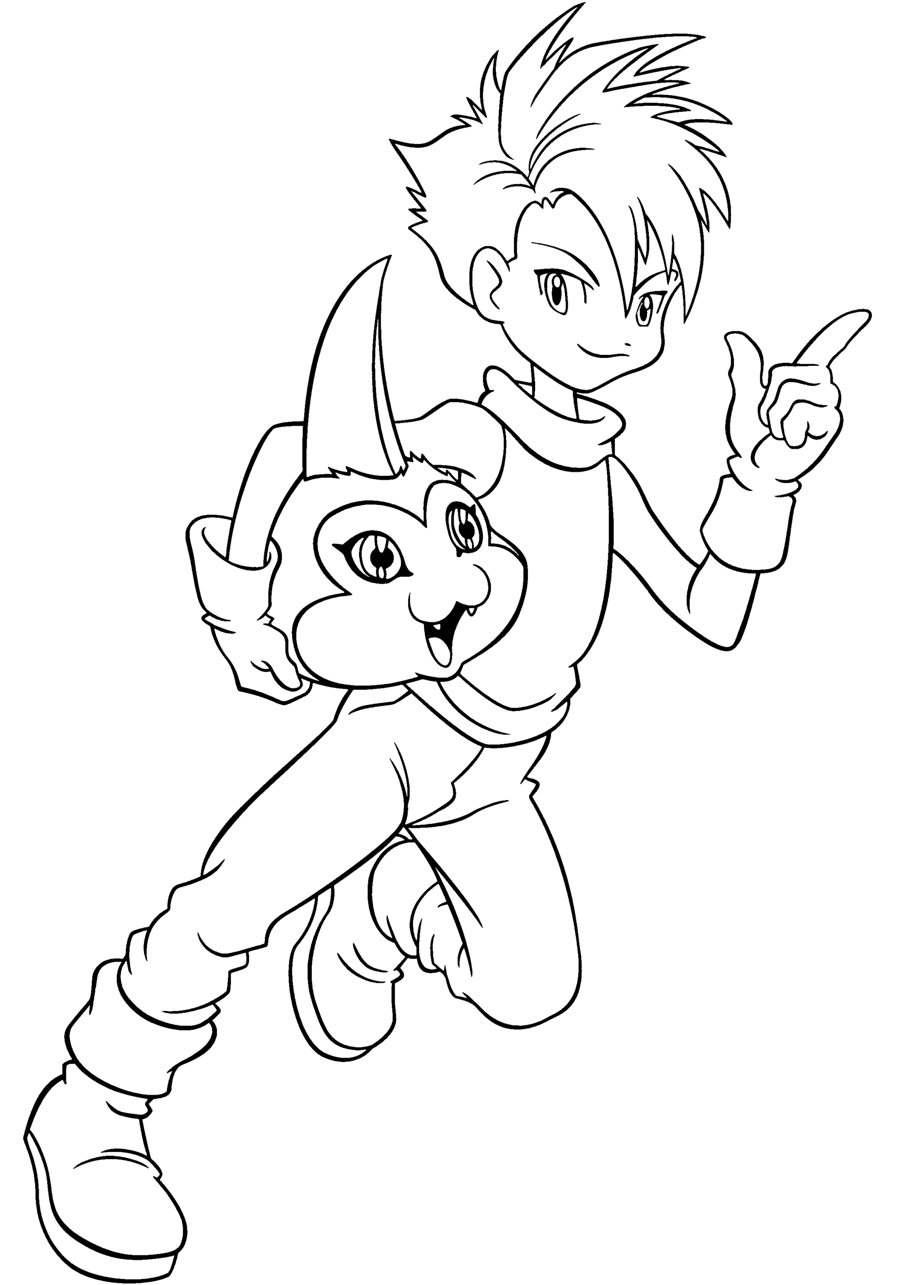 digimon coloring pages for kids