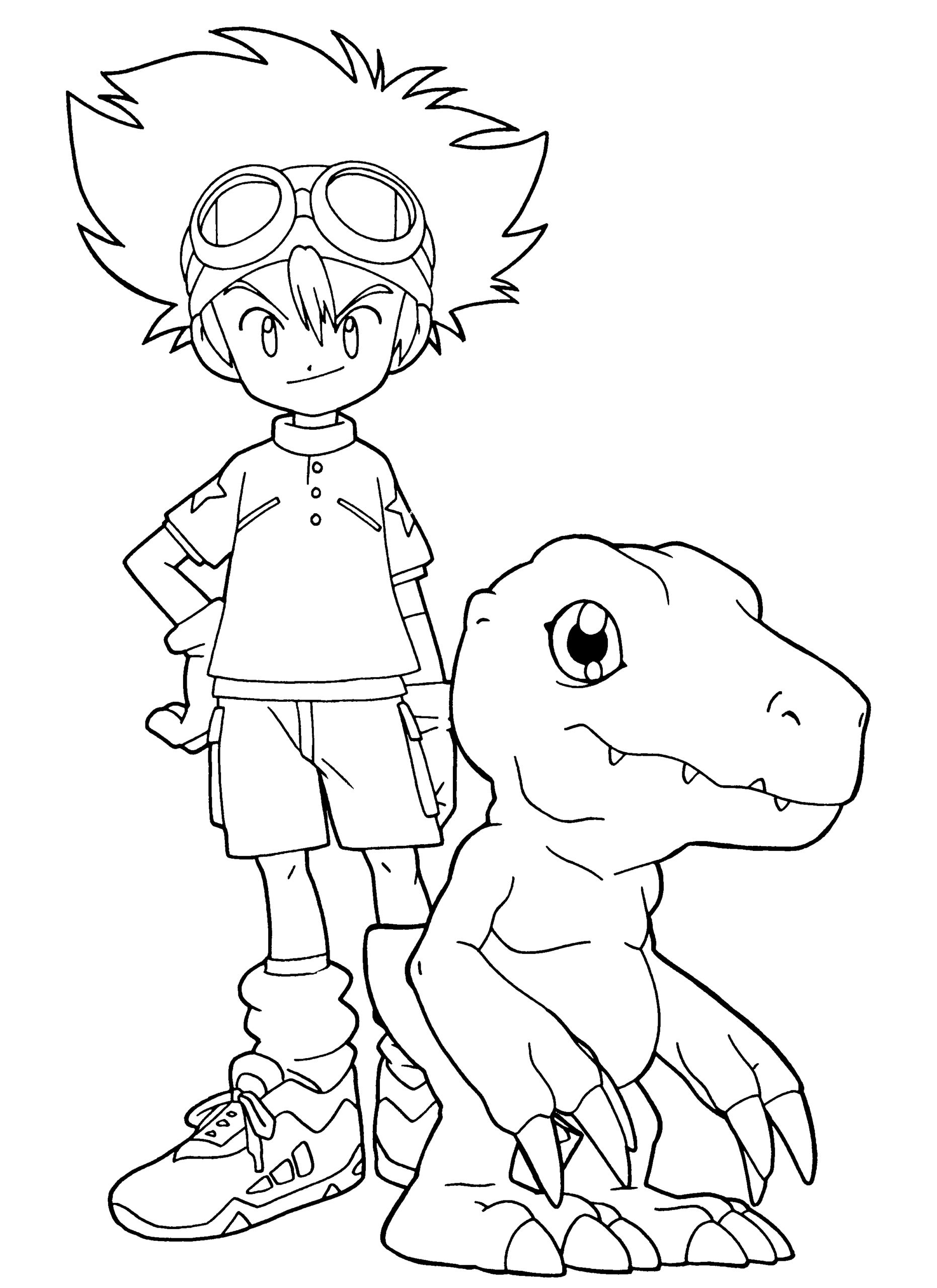 digimon coloring pages free
