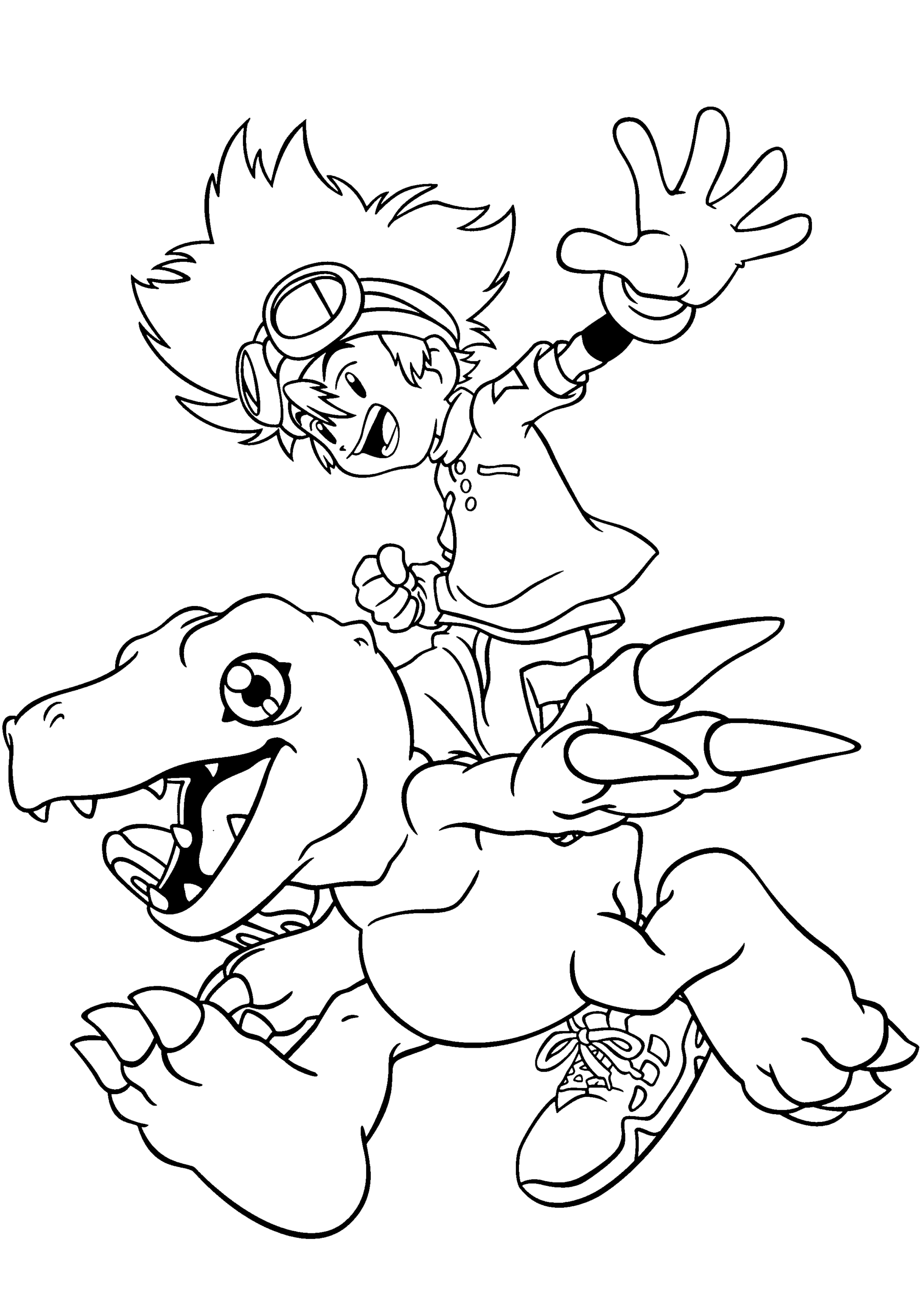 digimon coloring pages printable