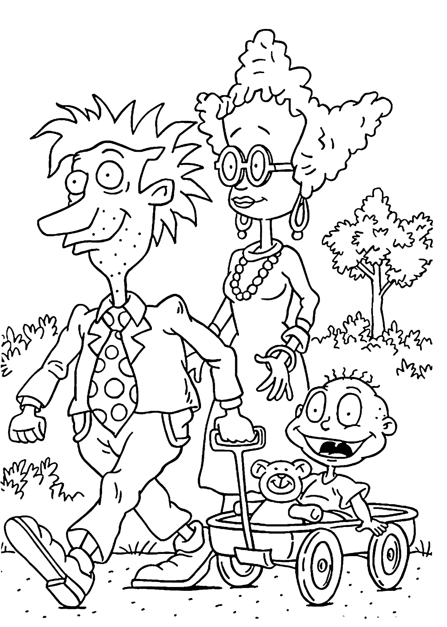 coloring pages of rugrats