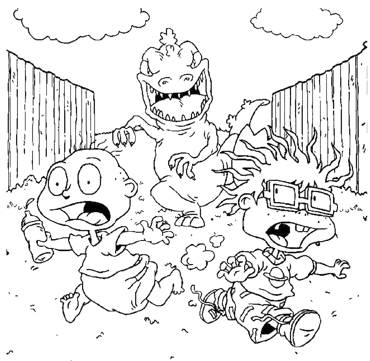 nickelodeon rugrats coloring pages