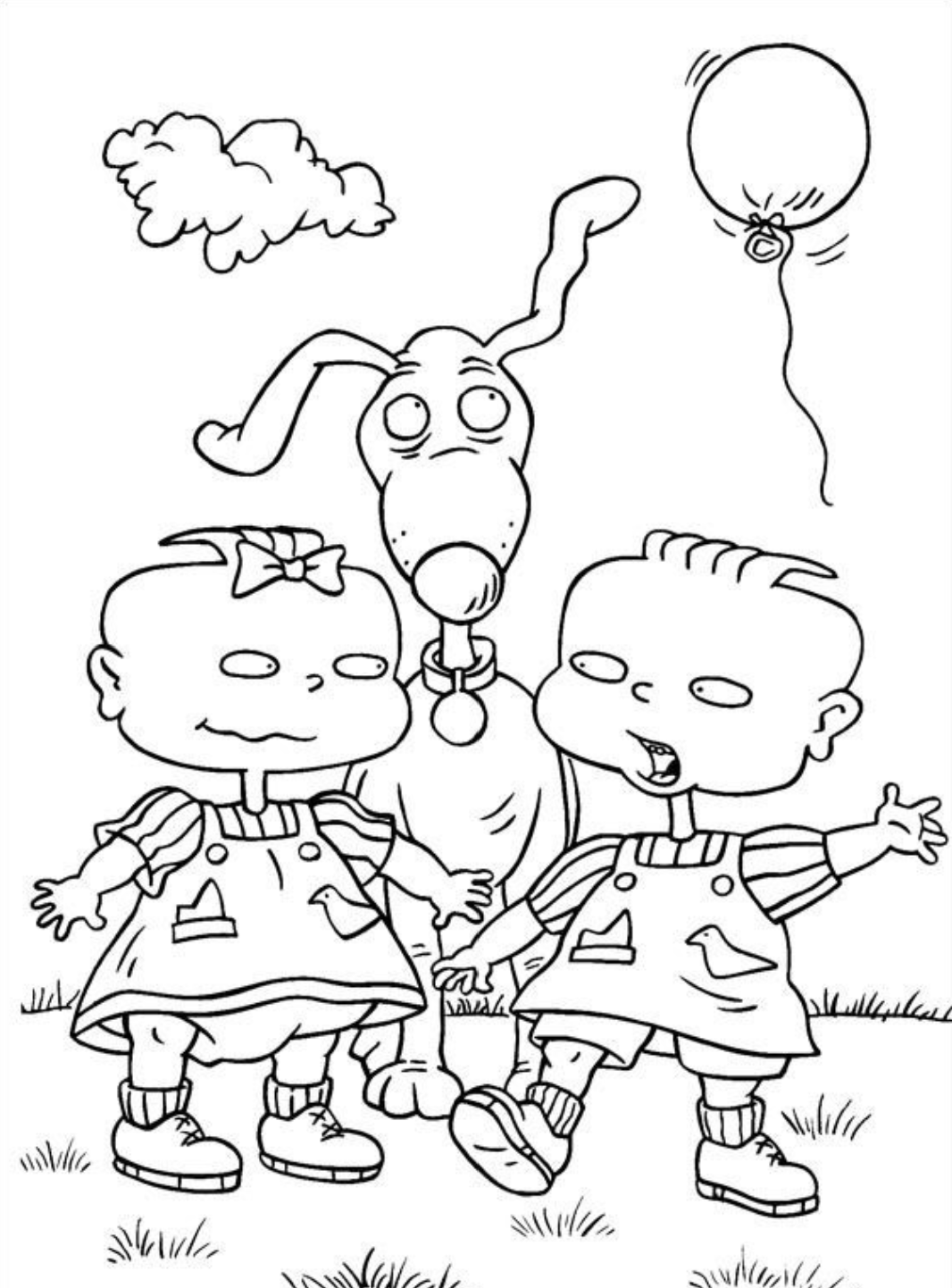 rugrats coloring book pages