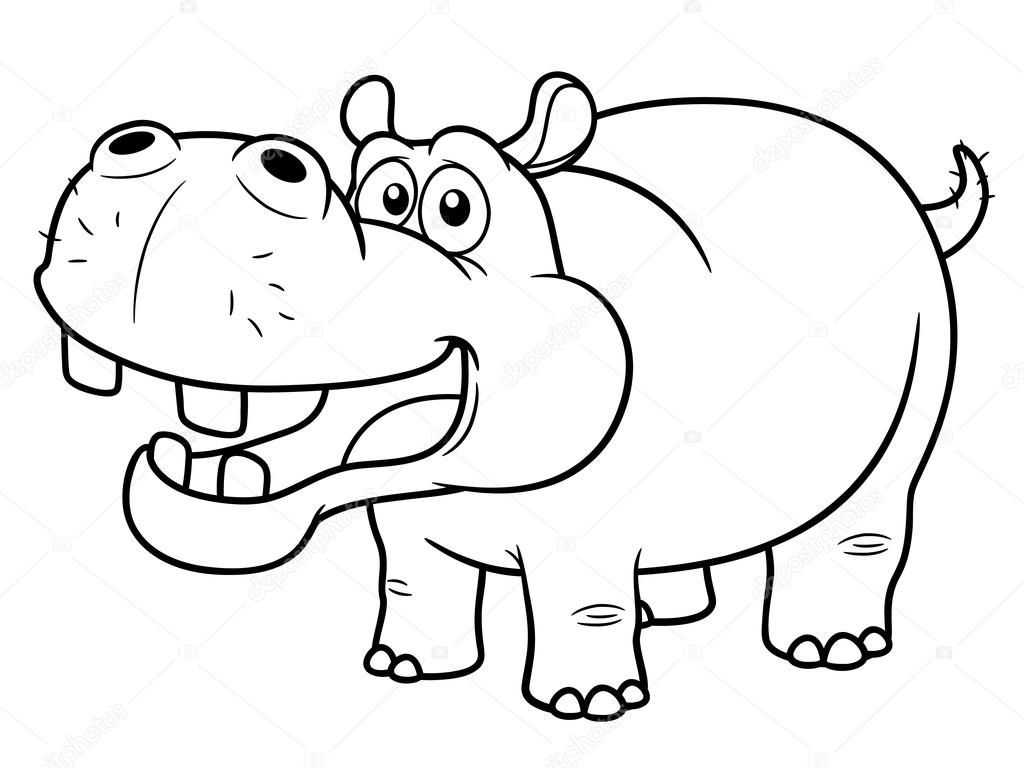 hippo adult coloring book pages hard