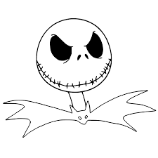 jack skeleton coloring pages