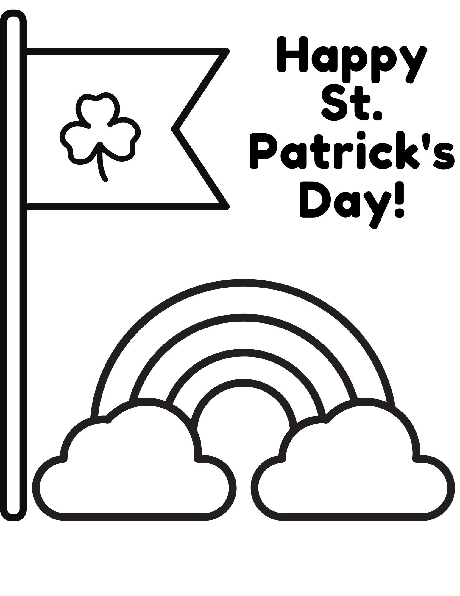 st patricks day coloring pages for kids