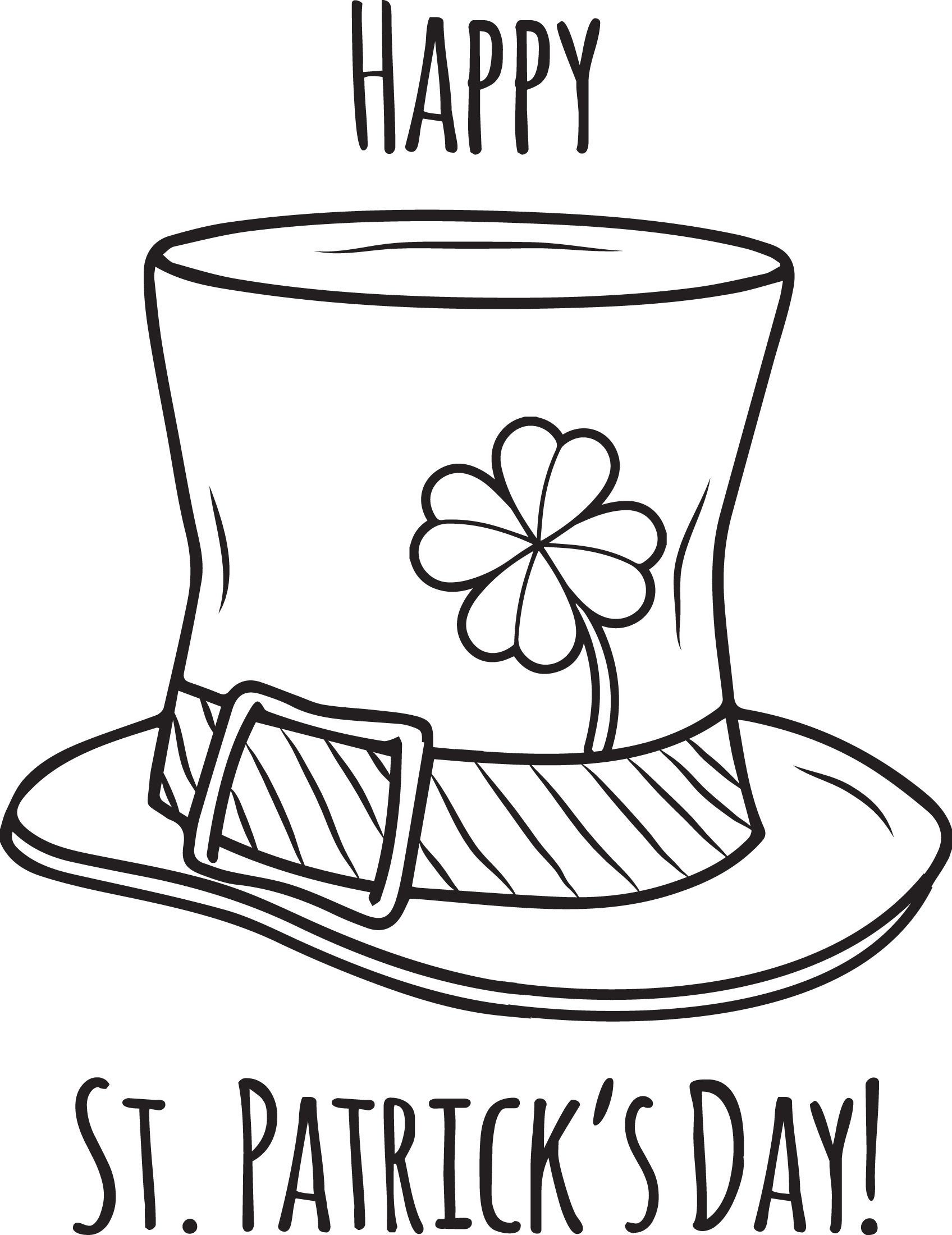 st. patricks day coloring pages pdf