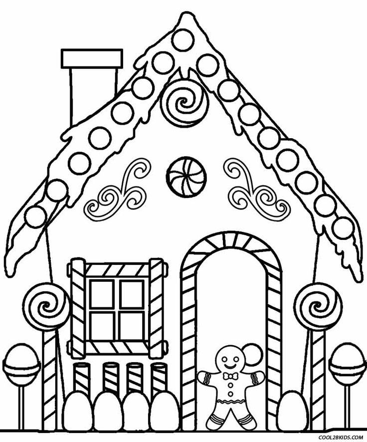 gingerbread house coloring pages jan brett