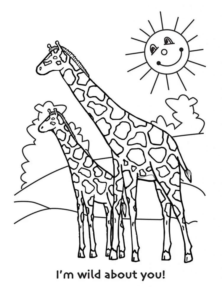 giraffe coloring pages online