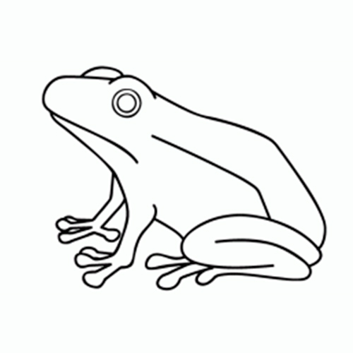 girl frog coloring pages