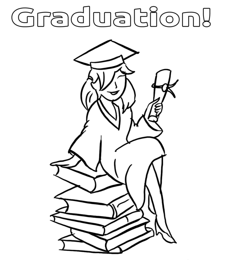 Graduation Coloring Pages Pdf For Kids - Coloringfolder.com