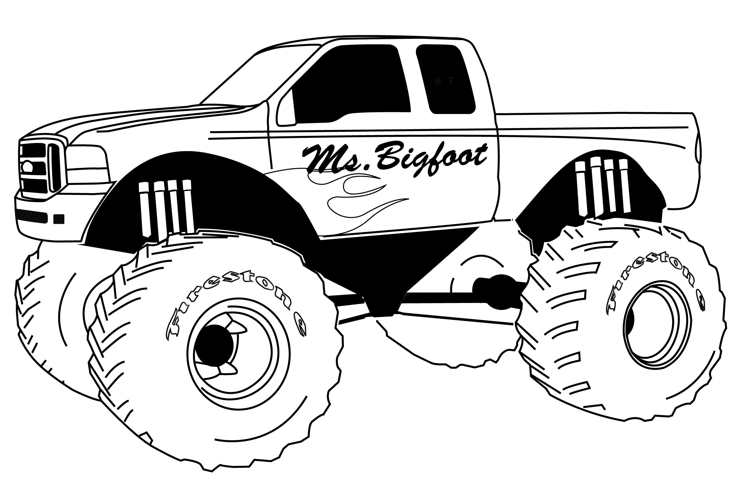 grave digger monster truck coloring pages printable