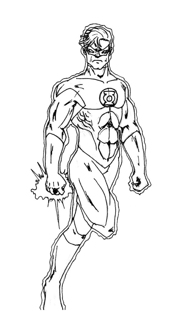 green lantern coloring pages