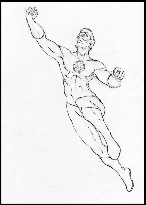 green lantern coloring pages