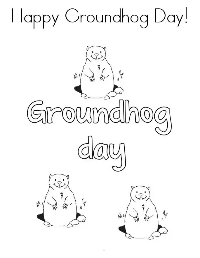 happy groundhog day worksheet printable free