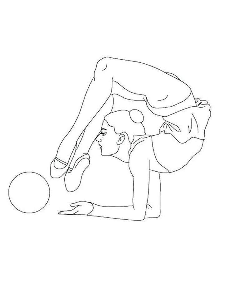 artistic gymnastics coloring pages