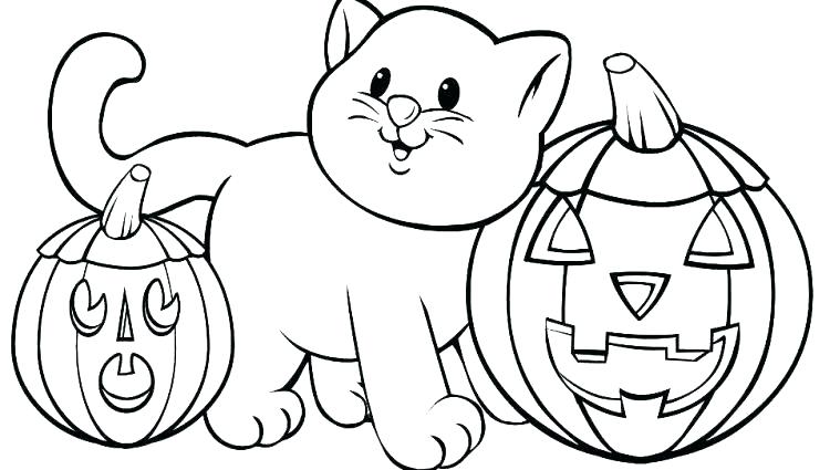 halloween cat coloring pages