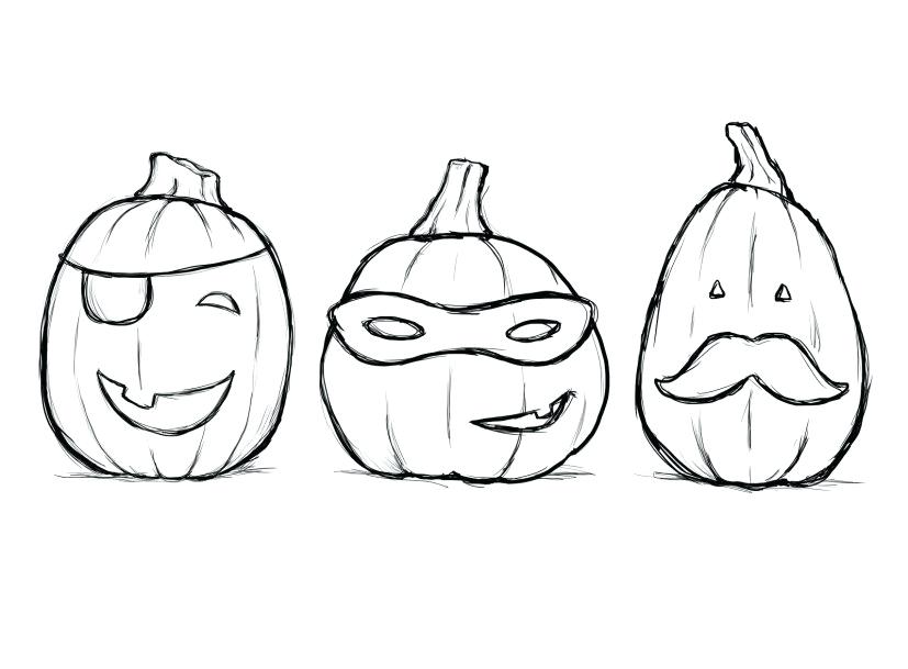 halloween pumpkin coloring pages for kids