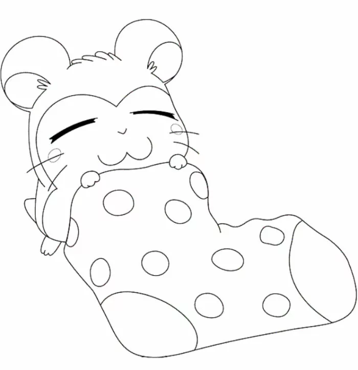 japanese hamster coloring pages
