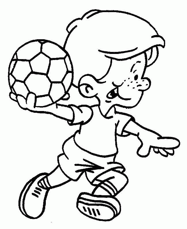 handball coloring pages for kids