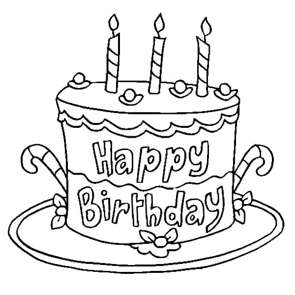 happy birthday coloring book pages