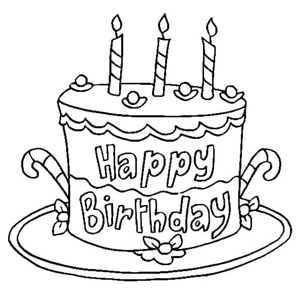 Take A Look At These Happy Birthday Coloring Pages PDF - Coloringfolder.com