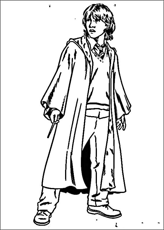 harry potter coloring pages ginny weasley