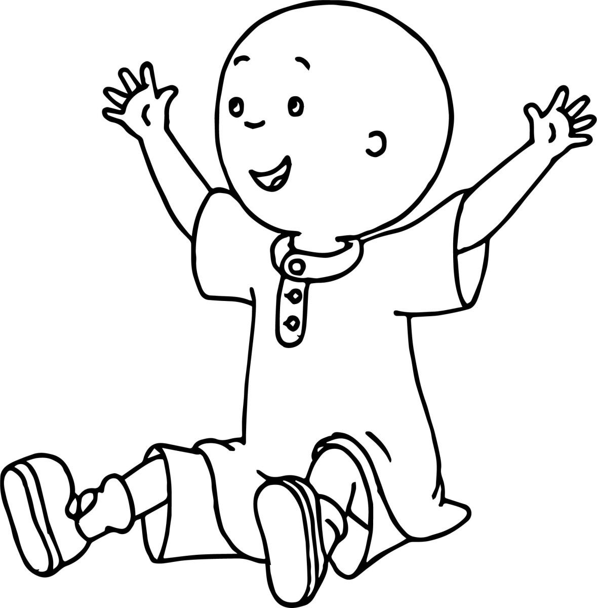 caillou coloring pages free