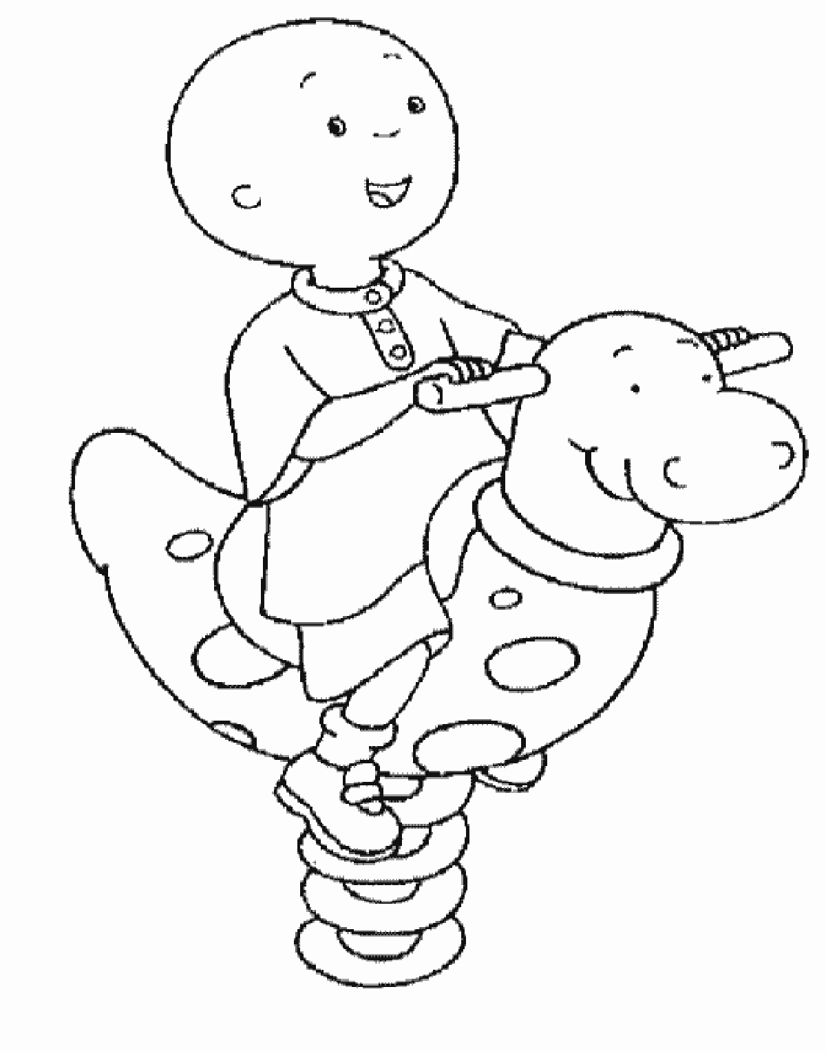 caillou coloring pages online