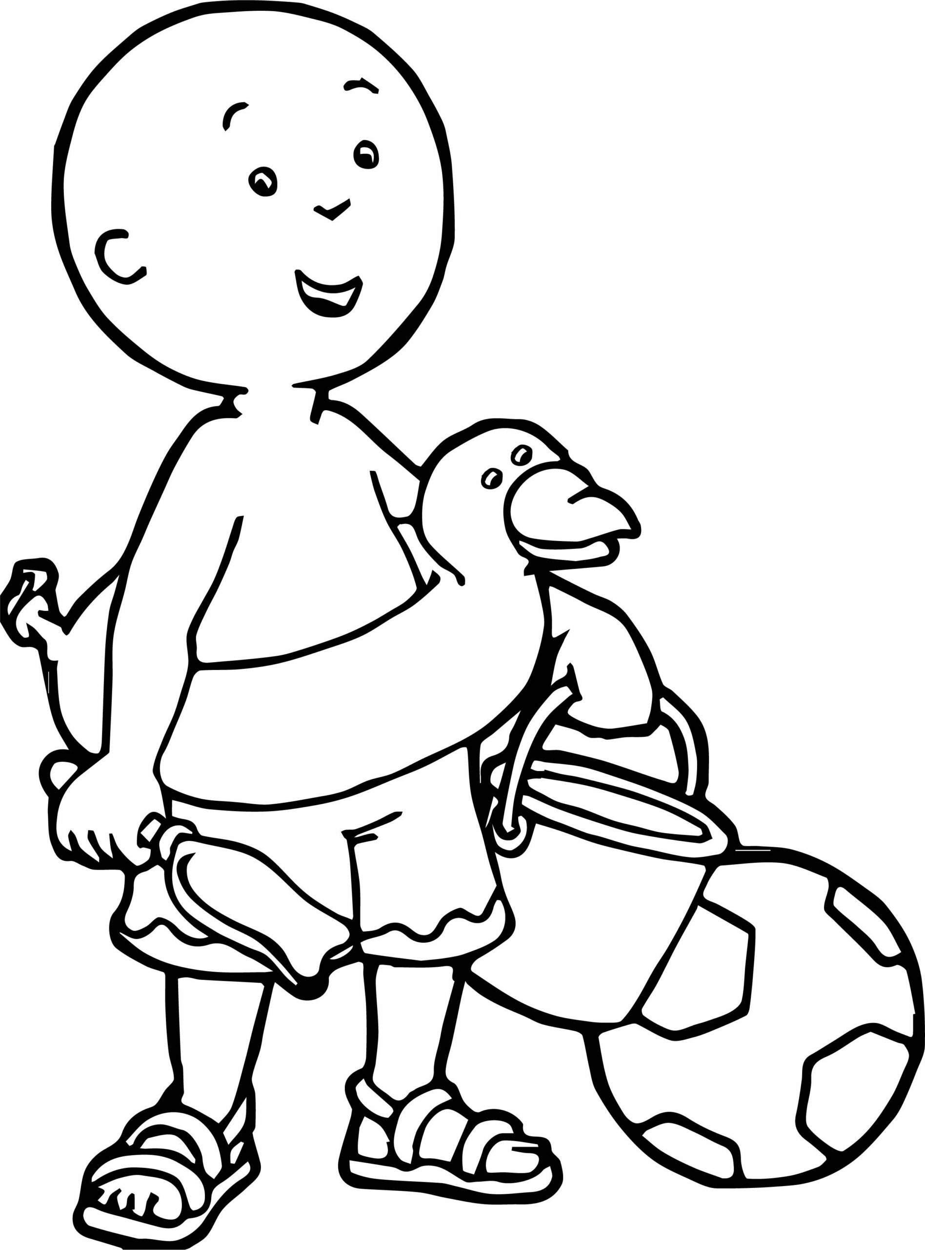 caillou coloring pages printable