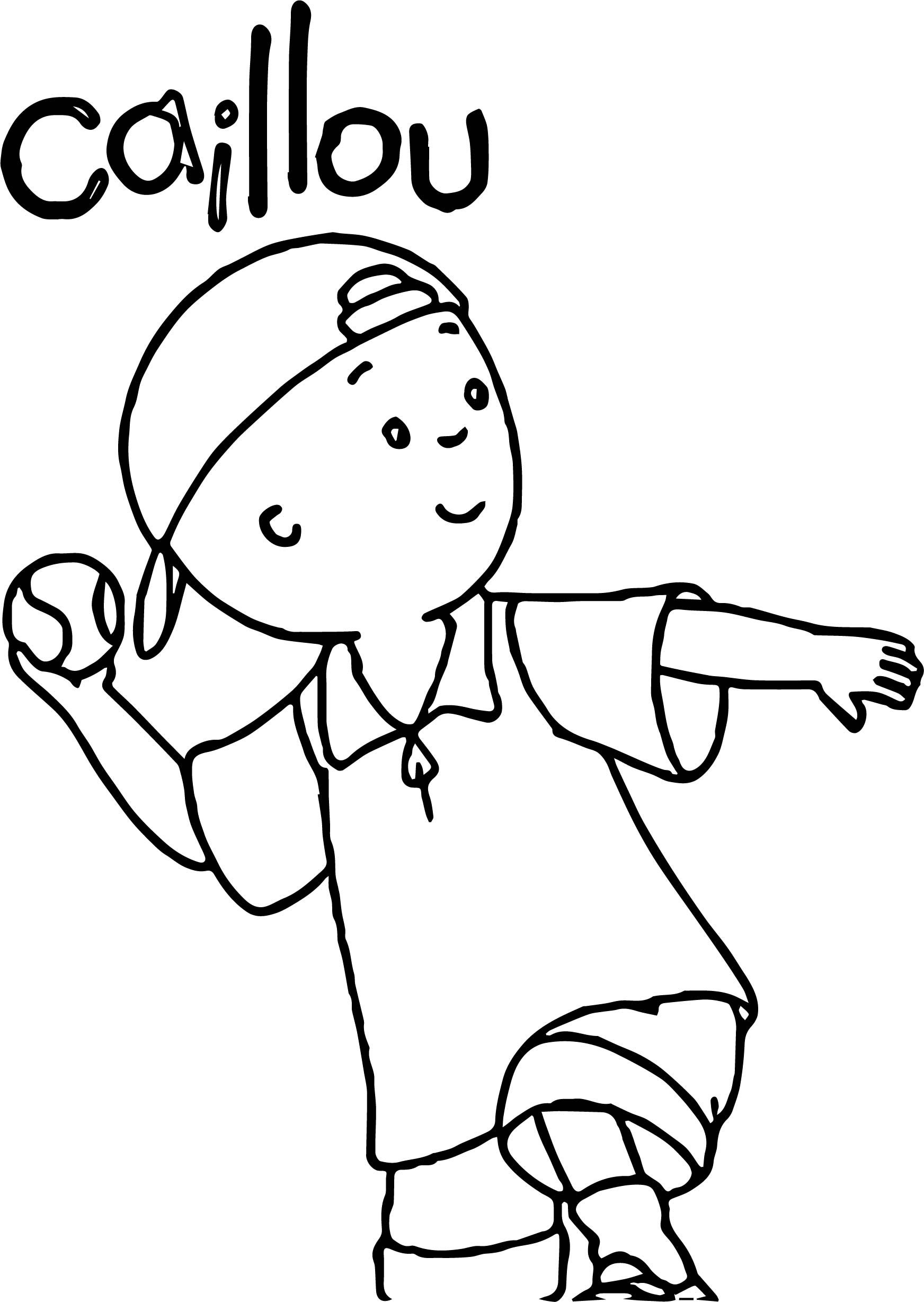 caillou pbs kids coloring pages