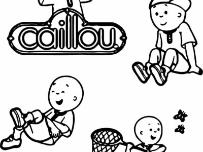 caillou printable coloring pages