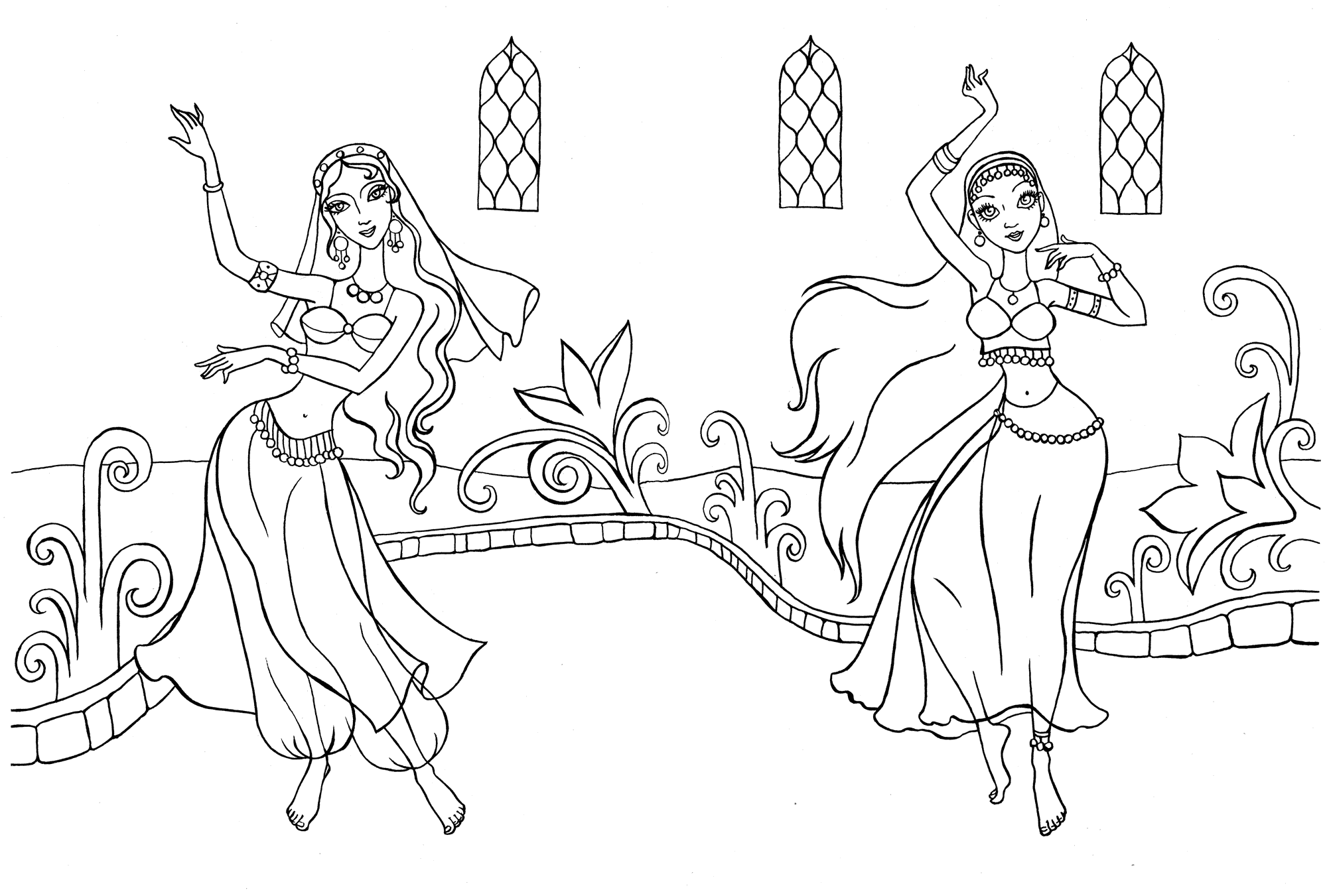 dance coloring pages for adults