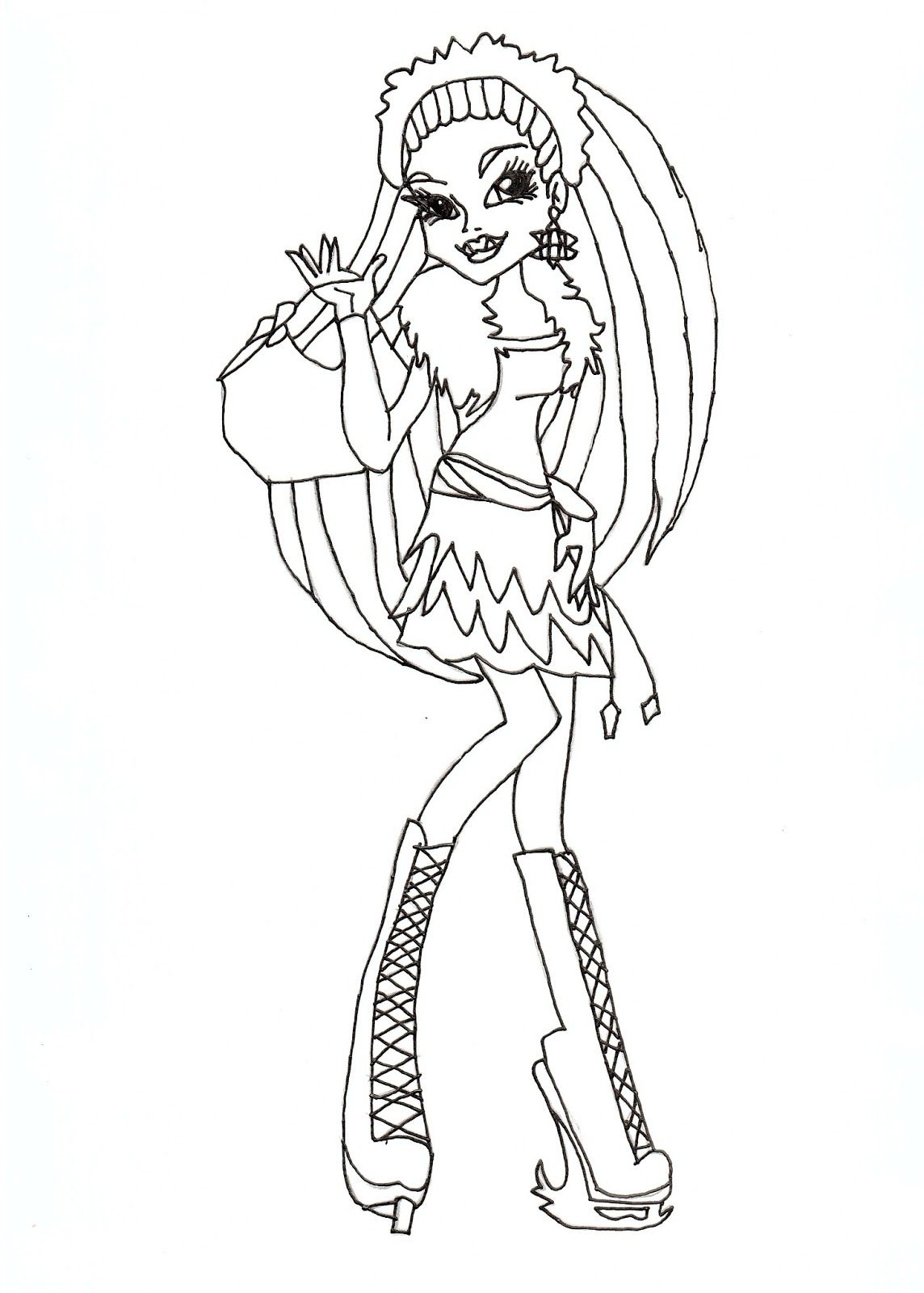 monster high coloring pages cleo de nile dawn of the dance