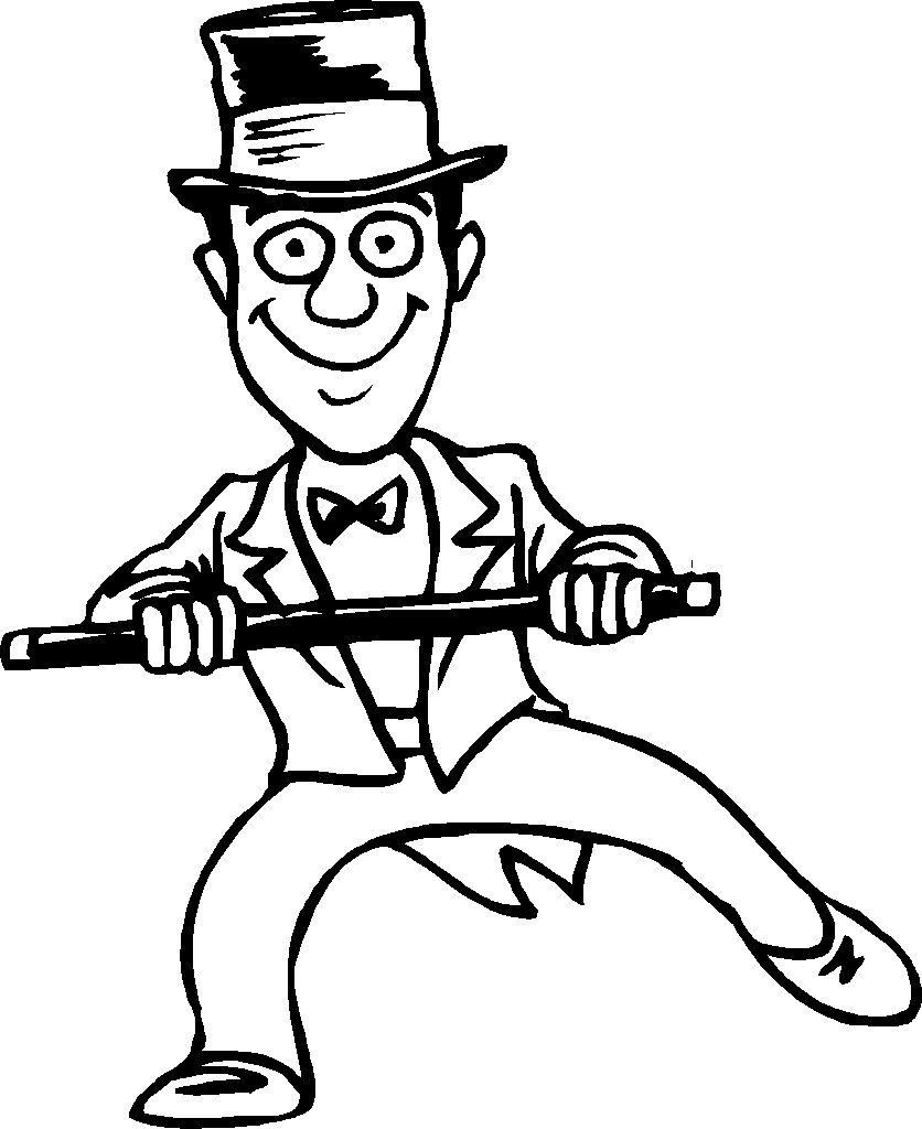 tap dance coloring pages