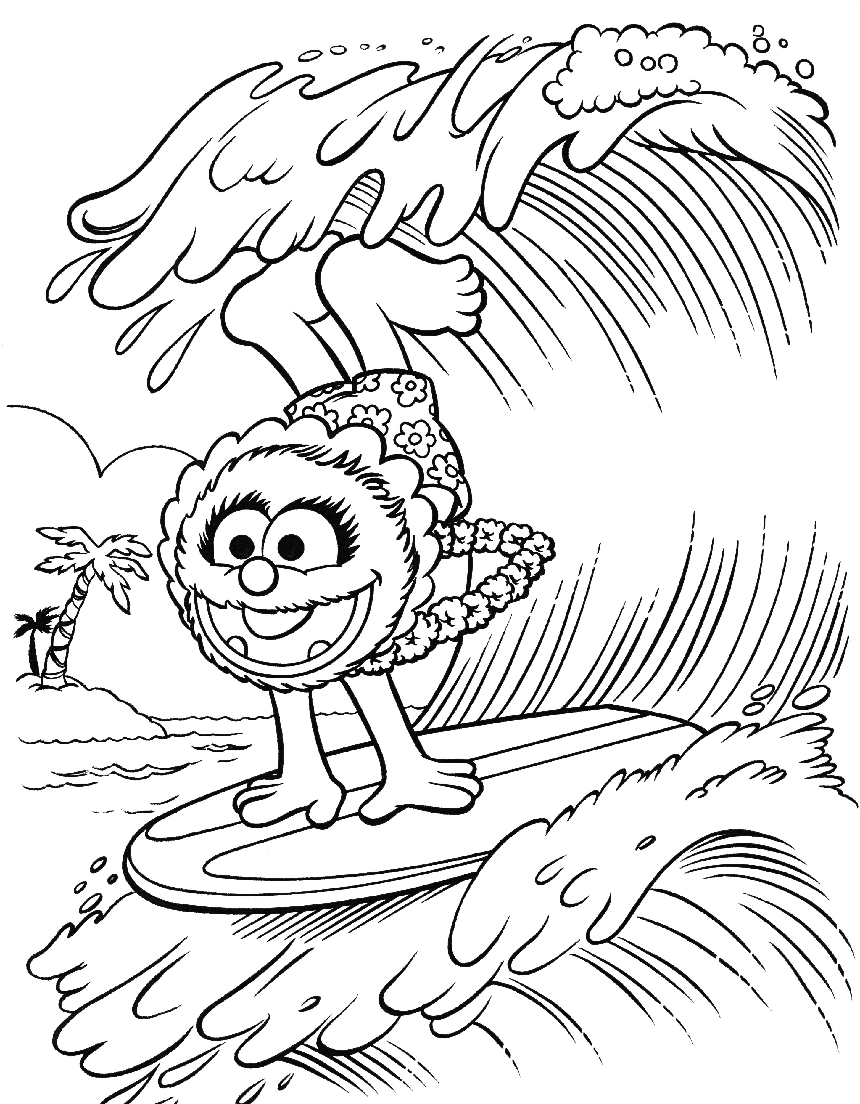 hawaii coloring pages free printables