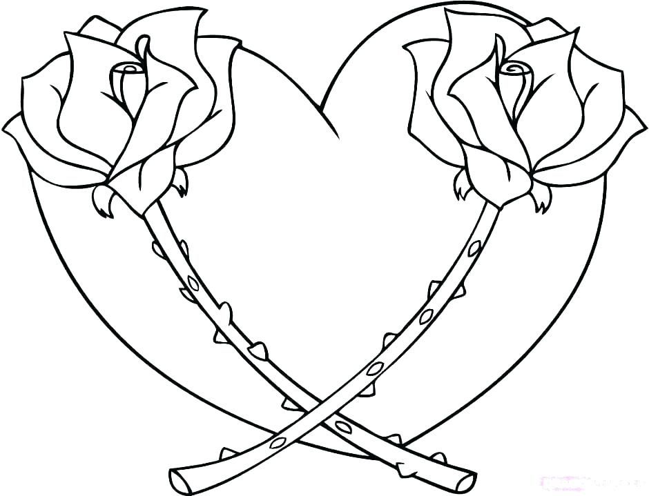 heart coloring pages to print