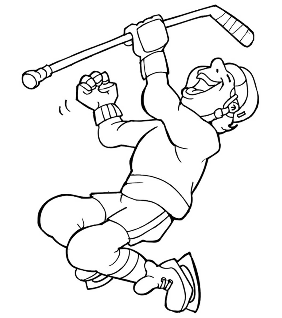 hockey coloring pages printable