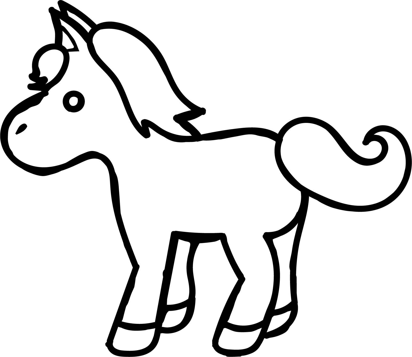 horse coloring pages for kids