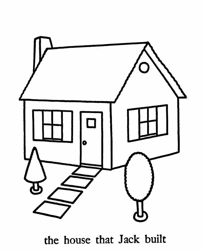 house coloring pages free
