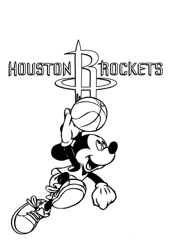 houston rockets coloring pages for kids