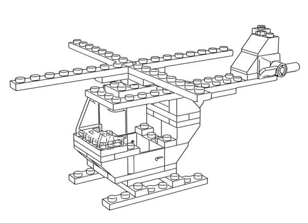 how it is made lego helicopter coloring sheet