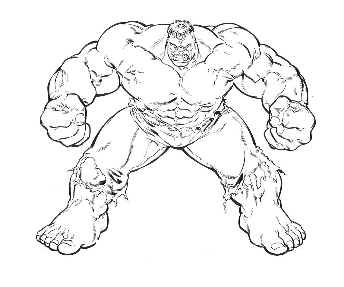 hulk coloring book pages